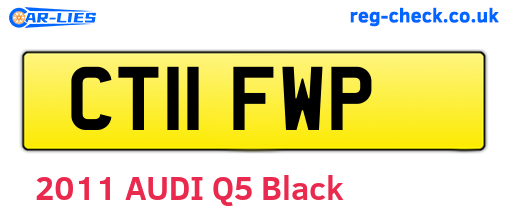 CT11FWP are the vehicle registration plates.