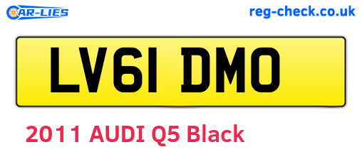 LV61DMO are the vehicle registration plates.