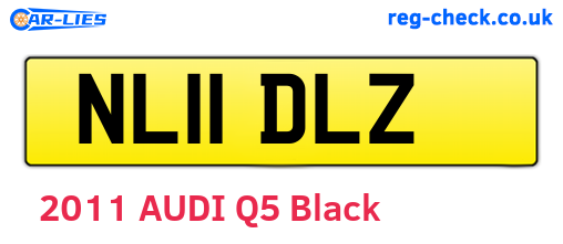 NL11DLZ are the vehicle registration plates.