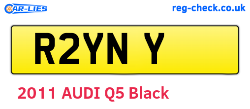 R2YNY are the vehicle registration plates.