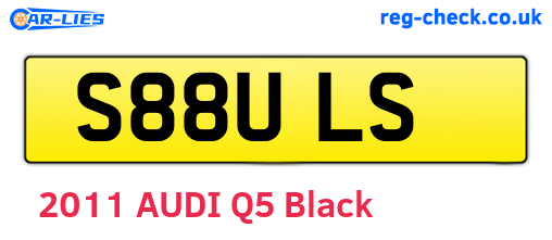 S88ULS are the vehicle registration plates.