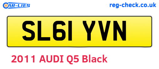 SL61YVN are the vehicle registration plates.