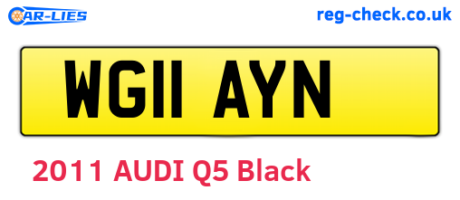WG11AYN are the vehicle registration plates.