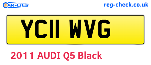 YC11WVG are the vehicle registration plates.
