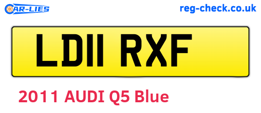 LD11RXF are the vehicle registration plates.
