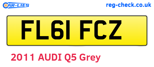 FL61FCZ are the vehicle registration plates.
