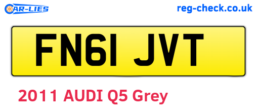 FN61JVT are the vehicle registration plates.