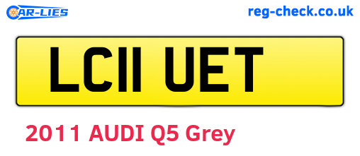 LC11UET are the vehicle registration plates.
