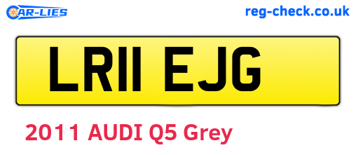 LR11EJG are the vehicle registration plates.