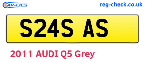 S24SAS are the vehicle registration plates.