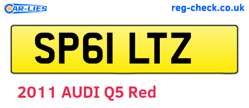 SP61LTZ are the vehicle registration plates.