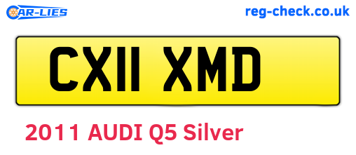 CX11XMD are the vehicle registration plates.