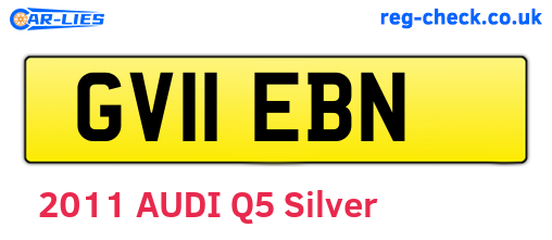 GV11EBN are the vehicle registration plates.