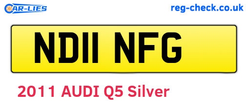 ND11NFG are the vehicle registration plates.
