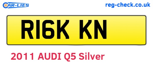 R16KKN are the vehicle registration plates.