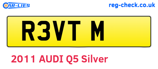 R3VTM are the vehicle registration plates.