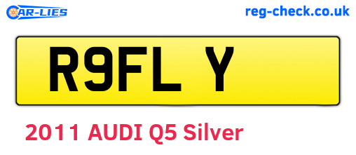 R9FLY are the vehicle registration plates.