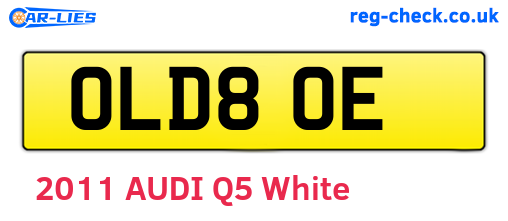 OLD80E are the vehicle registration plates.