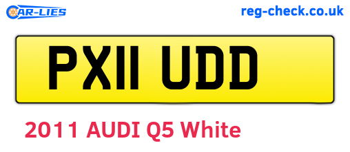 PX11UDD are the vehicle registration plates.