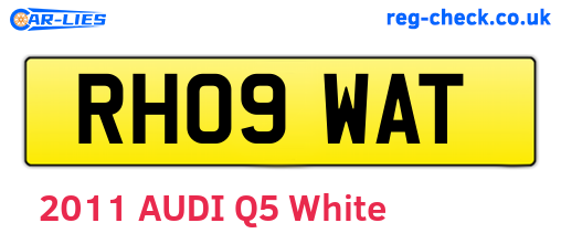 RH09WAT are the vehicle registration plates.