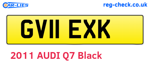 GV11EXK are the vehicle registration plates.