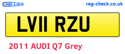 LV11RZU are the vehicle registration plates.