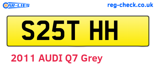 S25THH are the vehicle registration plates.