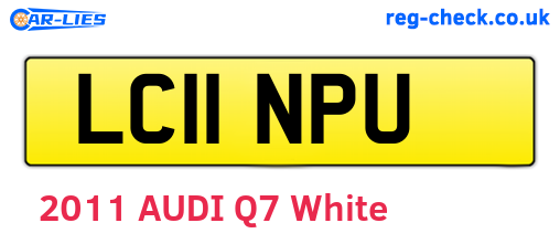 LC11NPU are the vehicle registration plates.