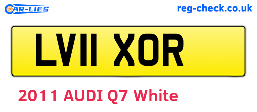 LV11XOR are the vehicle registration plates.