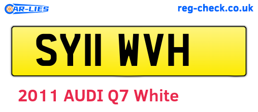 SY11WVH are the vehicle registration plates.