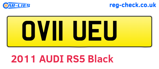OV11UEU are the vehicle registration plates.