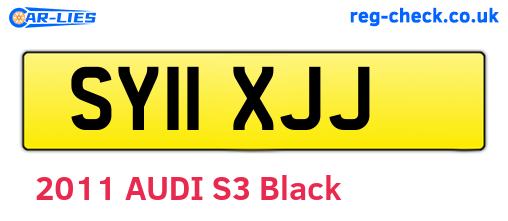 SY11XJJ are the vehicle registration plates.
