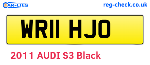 WR11HJO are the vehicle registration plates.