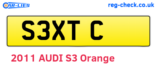 S3XTC are the vehicle registration plates.