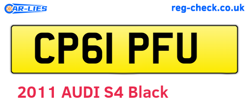 CP61PFU are the vehicle registration plates.