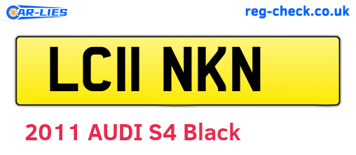 LC11NKN are the vehicle registration plates.