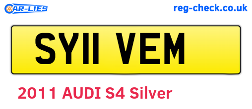 SY11VEM are the vehicle registration plates.