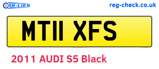 MT11XFS are the vehicle registration plates.