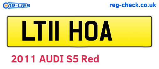 LT11HOA are the vehicle registration plates.