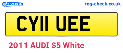 CY11UEE are the vehicle registration plates.