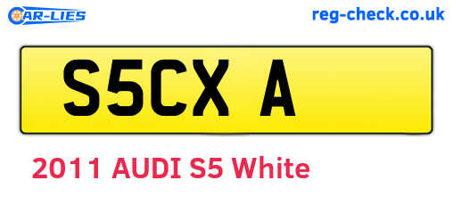 S5CXA are the vehicle registration plates.