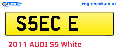 S5ECE are the vehicle registration plates.