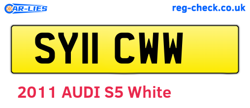 SY11CWW are the vehicle registration plates.