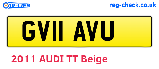GV11AVU are the vehicle registration plates.