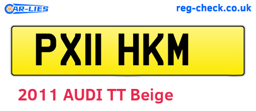 PX11HKM are the vehicle registration plates.