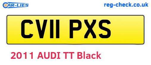 CV11PXS are the vehicle registration plates.