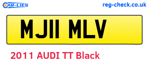 MJ11MLV are the vehicle registration plates.