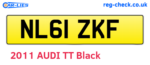 NL61ZKF are the vehicle registration plates.