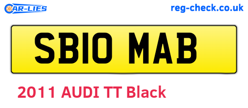 SB10MAB are the vehicle registration plates.