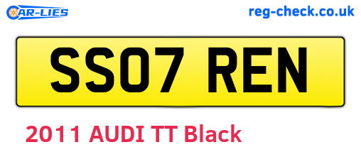 SS07REN are the vehicle registration plates.